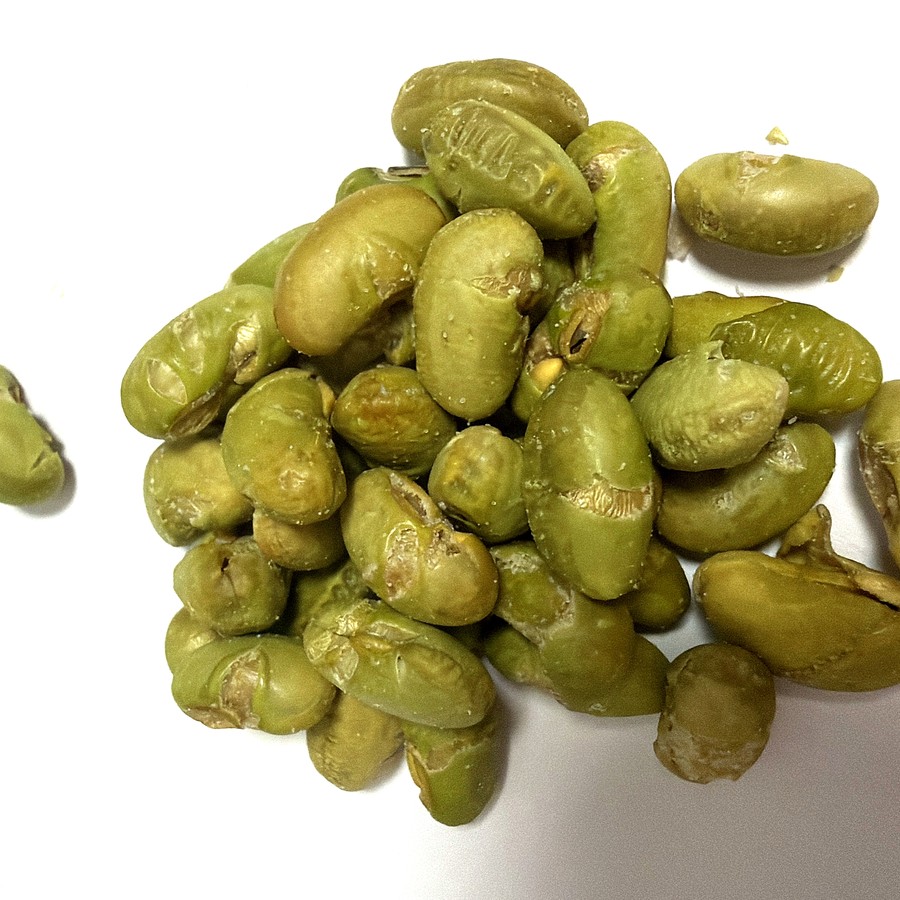 Roasted edamame from our own farms